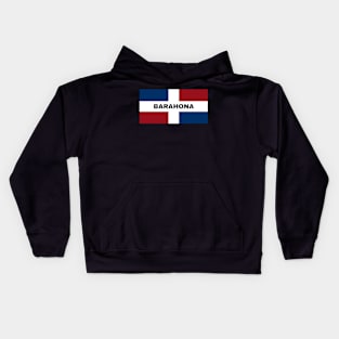 Barahona City in Dominican Republic Flag Kids Hoodie